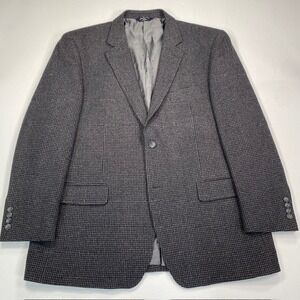 Joseph & Feiss Gold Mens 46R Wool Cashmere Blazer Sport Coat Charcoal Grey 46 R